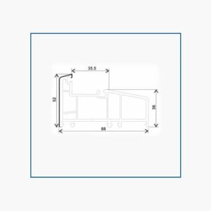 T88-GDK(B2) SLIDING 2.5 TRACK FIXED FRAME