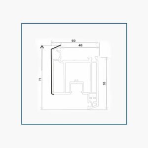 P60 NKS, SASH WINDOW INWARD (60*71)