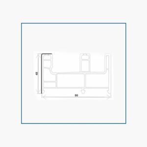 SLIDING 2.5 TRACK FRAME (80*48)