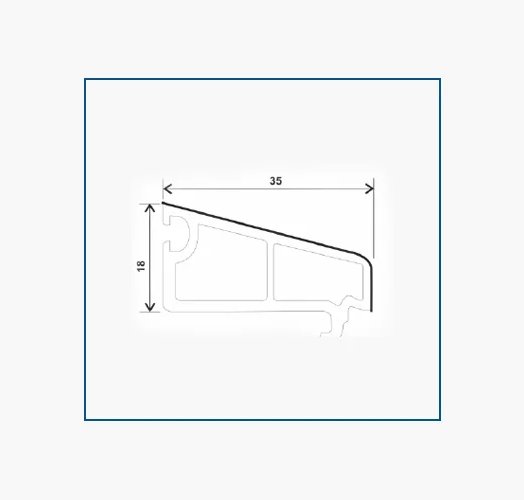 P60-DY, BEAD CASEMENT SINGLE GLASS (18*35)