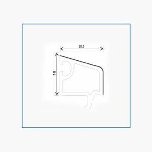 P60-SY, BEAD DOUBLE GLASS CASEMENT (18*20.5)