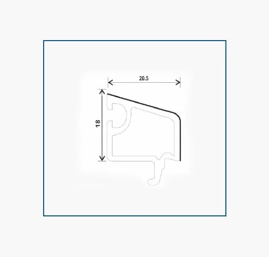 P60-SY, BEAD DOUBLE GLASS CASEMENT (18*20.5)