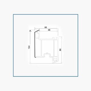 P60-NKMS, SASH CASEMENT INWARD DOOR (60*104)