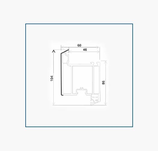 P60-NKMS, SASH CASEMENT INWARD DOOR (60*104)