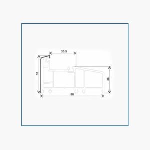 T112-K, SLIDING 3 TRACK FRAME (112*52)