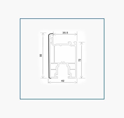 T-MS, SLIDING DOOR SASH (42*88)