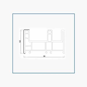 T88-PK(J), SLIDING 2.5 TRACK FRAME (88*52)