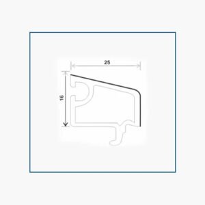 T88-DY, SLIDING SINGLE GLASS BEAD (16*25)