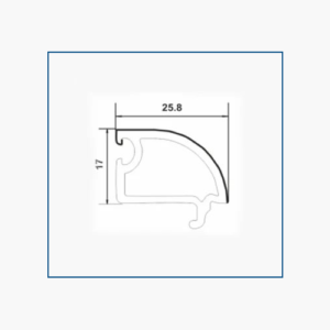 P70-SY, SLIDING SINGLE GLASS BEAD (17*25.8)