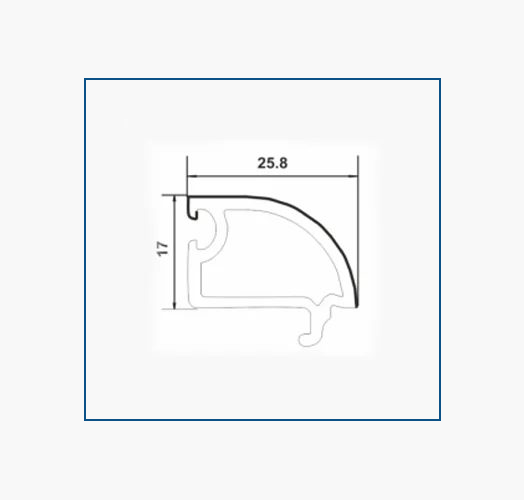 P70-SY, SLIDING SINGLE GLASS BEAD (17*25.8)