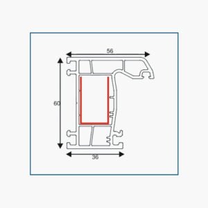 FRAME CASEMENT WINDOW(60*56)