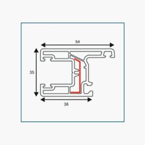 SASH SLIDING WINDOW(54×35)