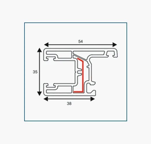 SASH SLIDING WINDOW(54×35)
