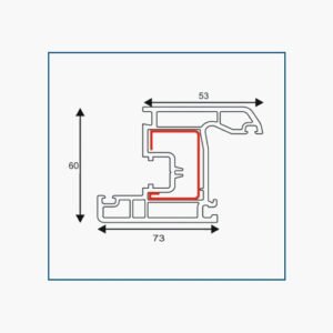 SASH WINDOW INWARD(60*73)