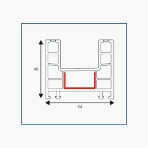 SLIDING 2 TRACK FRAME(54*46)