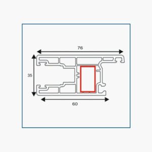 SLIDING DOOR SASH(76×35)
